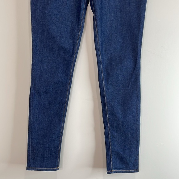 Old Navy Super Skinny Mid-Rise Jeans Dark Wash Denim Stretch 8 Long - Picture 4 of 10